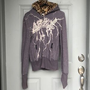 Coat With A Cheetah Hoodie.